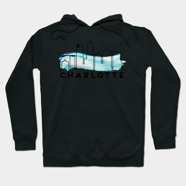 Charlotte, North Carolina Hoodie by howdysparrow